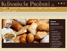 Tablet Screenshot of kulinarische-probstei.de